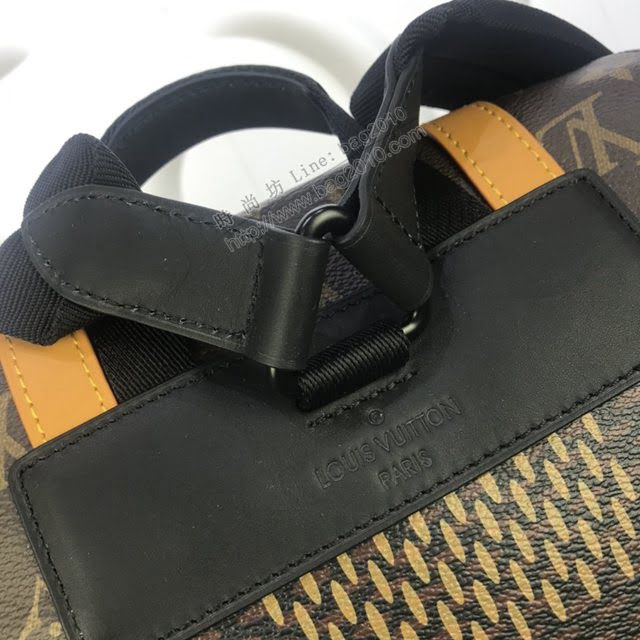 lv新款包包 路易威登波浪圖案Christopher小號雙肩包 lv男士新款後背包 N40358  ydh3844